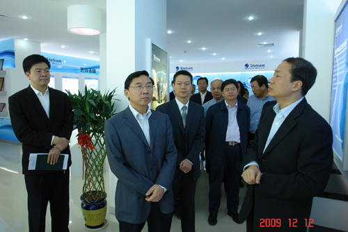 省委常委、市委书记于伟国到敏讯公司调研